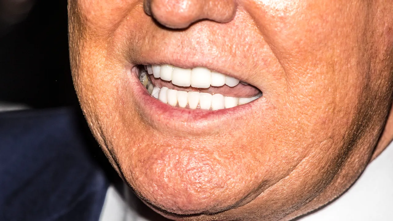 Donald Trump smile comparison